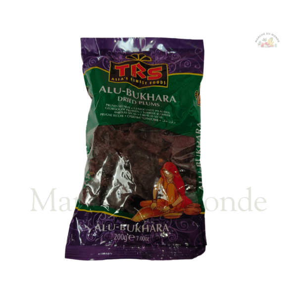 Sachet de 200G de prunes séchées (Alu-Bukhara), fruit naturellement sucré pour vos recettes sucrées et salées.