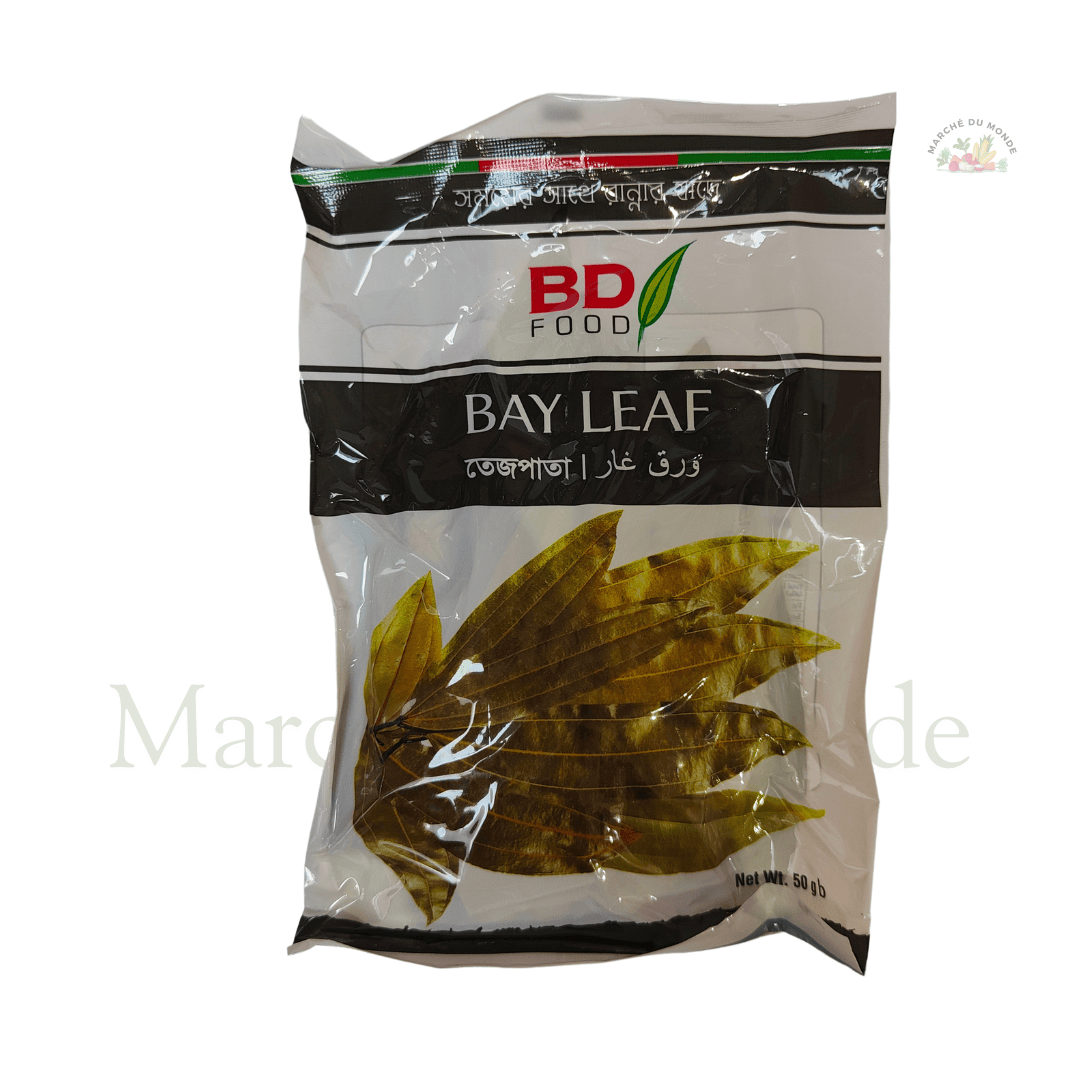 Sachet de 50G de feuilles de laurier séchées, utilisées pour parfumer les ragoûts, currys, soupes et sauces.