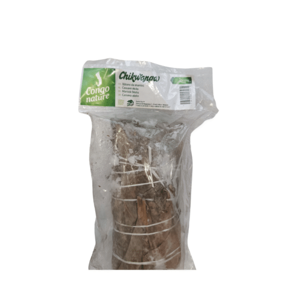 Achetez votre Chikwangue Congo Nature, bâtonnets de manioc traditionnels. Parfait pour accompagner vos plats africains. Saveurs authentiques.